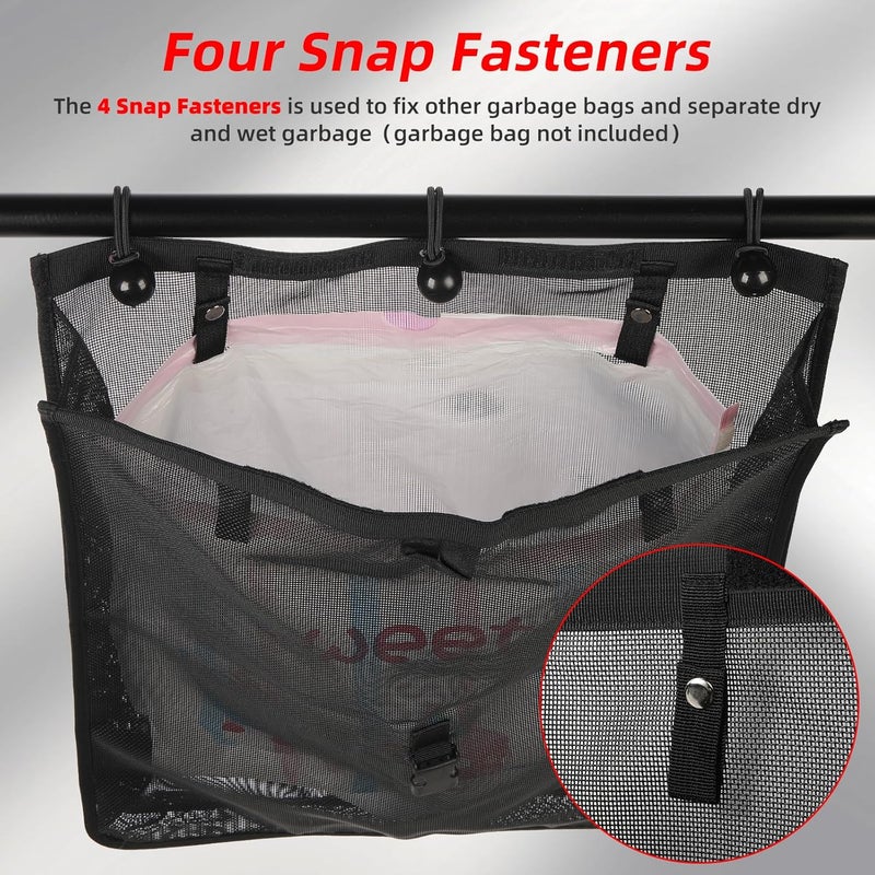 OFIG ATV UTV Trash Bag, Universal Trash Sack Storage Bag Compatible with Polaris RZR, Can Am, CFmoto, Teryx, Arctic Cat, Golf Cart, ATV - Image 4